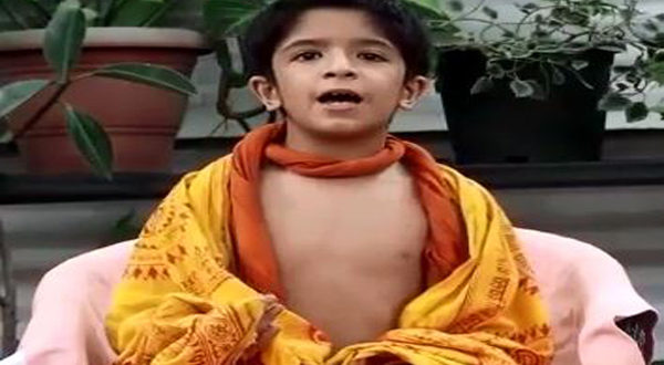 7 वर्ष के नन्हे डिवाइन साईं ने अपने अंदाज में बताया राम मंदिर निर्माण को खास