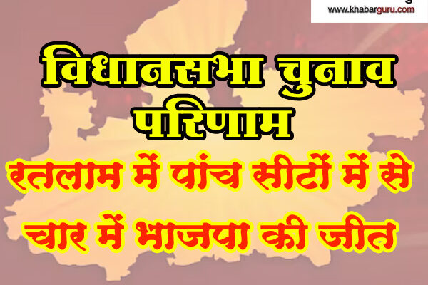 विधानसभा चुनाव परिणाम 2023: रतलाम में खिला कमल, पांच में चार सीटों पर भाजपा का कब्जा